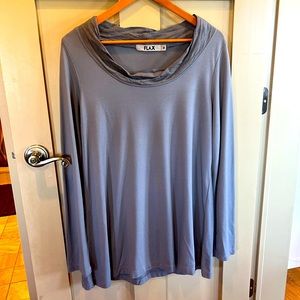 FLAX Brand gray tunic top Lagenlook medium
